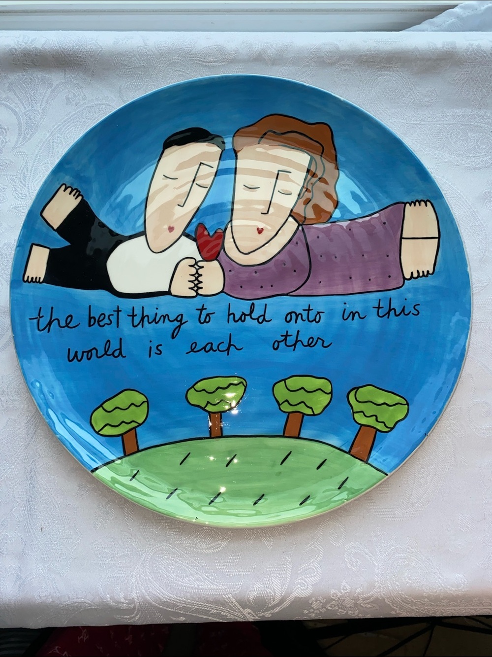 Vintage Sandra Magsamen for Silvestri 12” charger plate